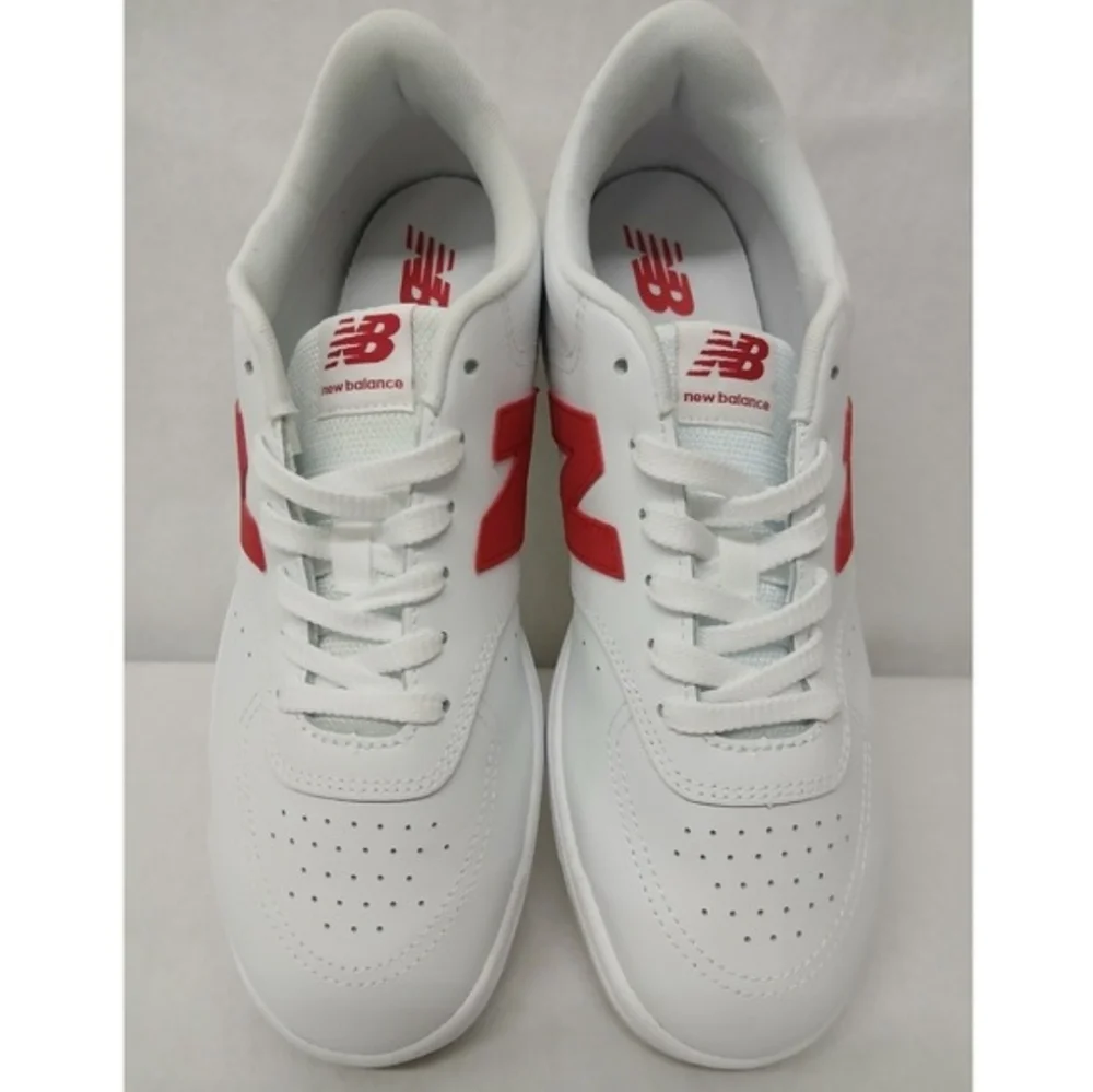 NWOT Unisex New Balance BB80 White and Red Athletic Shoes - Picture 2 of 8